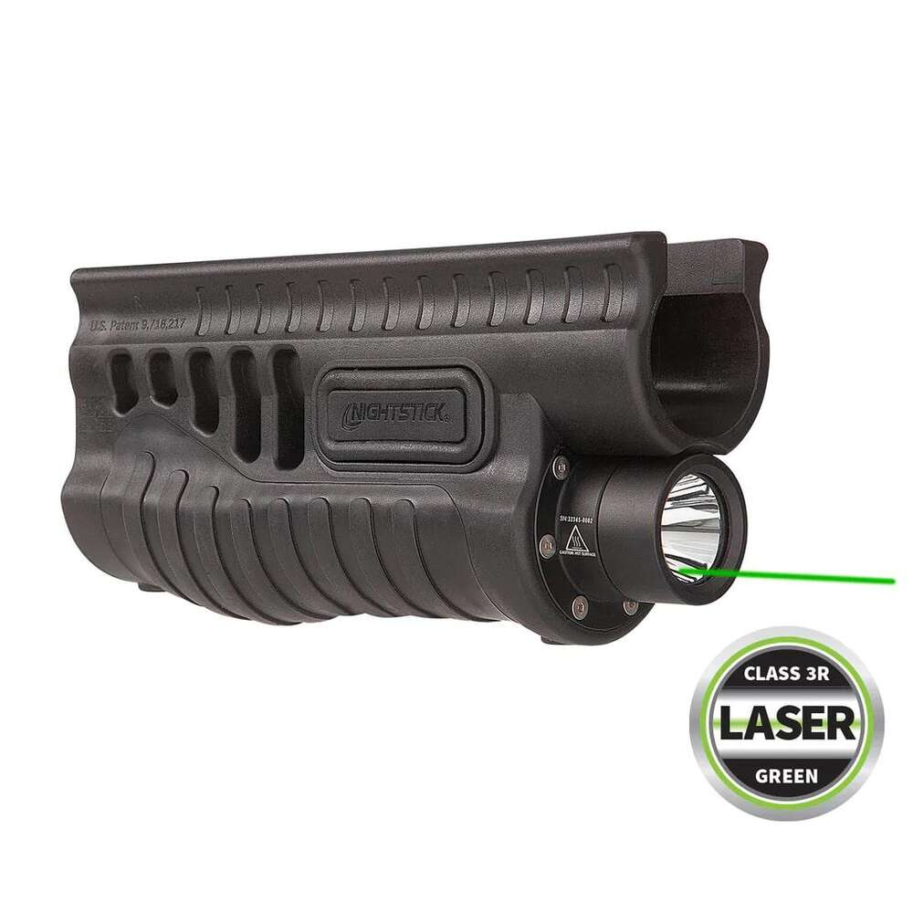 Flashlights&Batteries Night Stick Ready Series SFL Remington 870/TAC-14 with White Light & Green Laser - Blk • Model: Ready Series